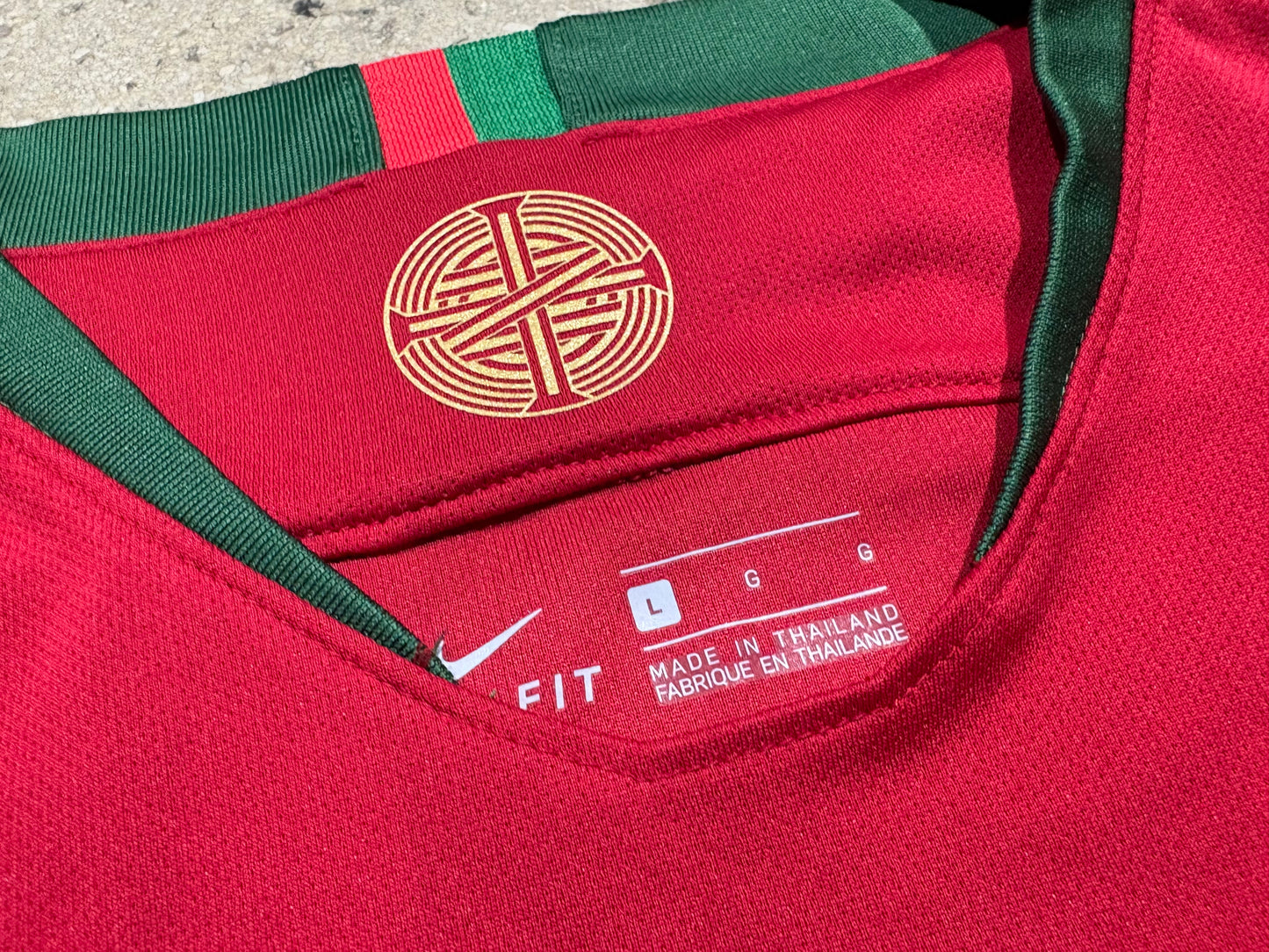 Nike Portugal Soccer Jersey - Red Size Large