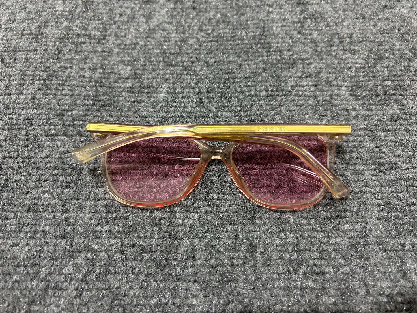 Dior Clear Frame Sunglasses - Pink/Gold