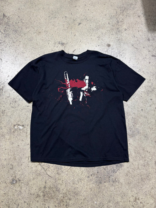 2007 American Psycho Chainsaw Tee - Black Size 2XL (26 x 30.5)