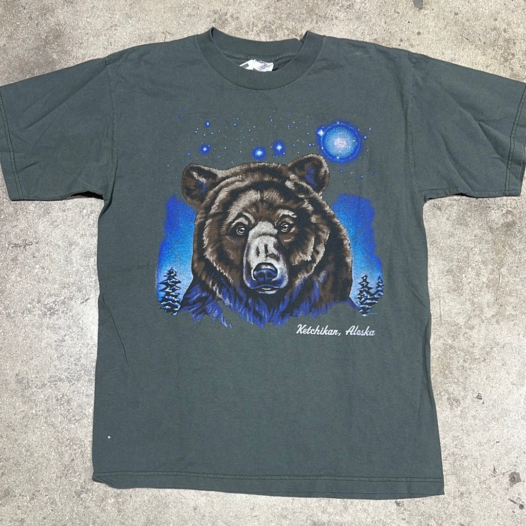 Alaska Bear Tee - Green Size Large