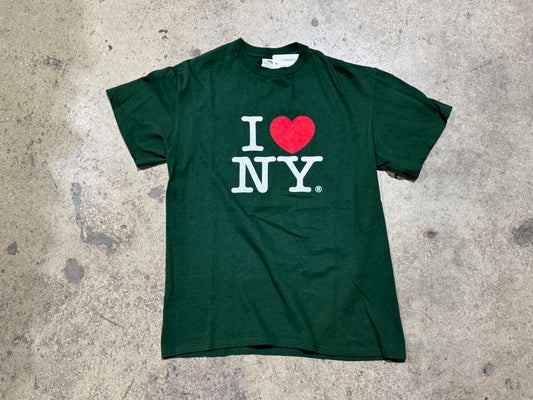 I Heart NY Tee - Green Size Large