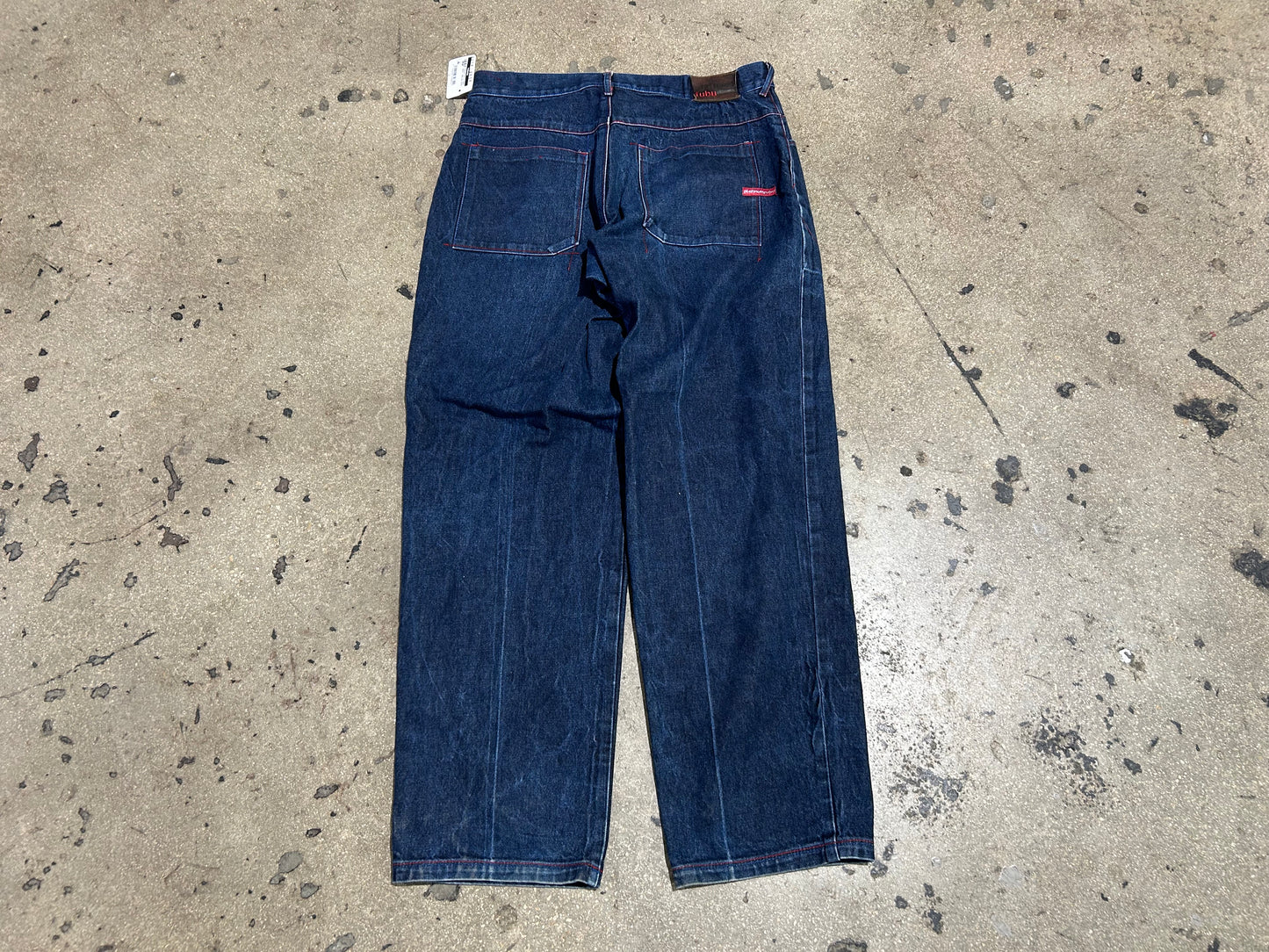 Platinum Fubu Fat Albert Jeans - Navy Size 36x34