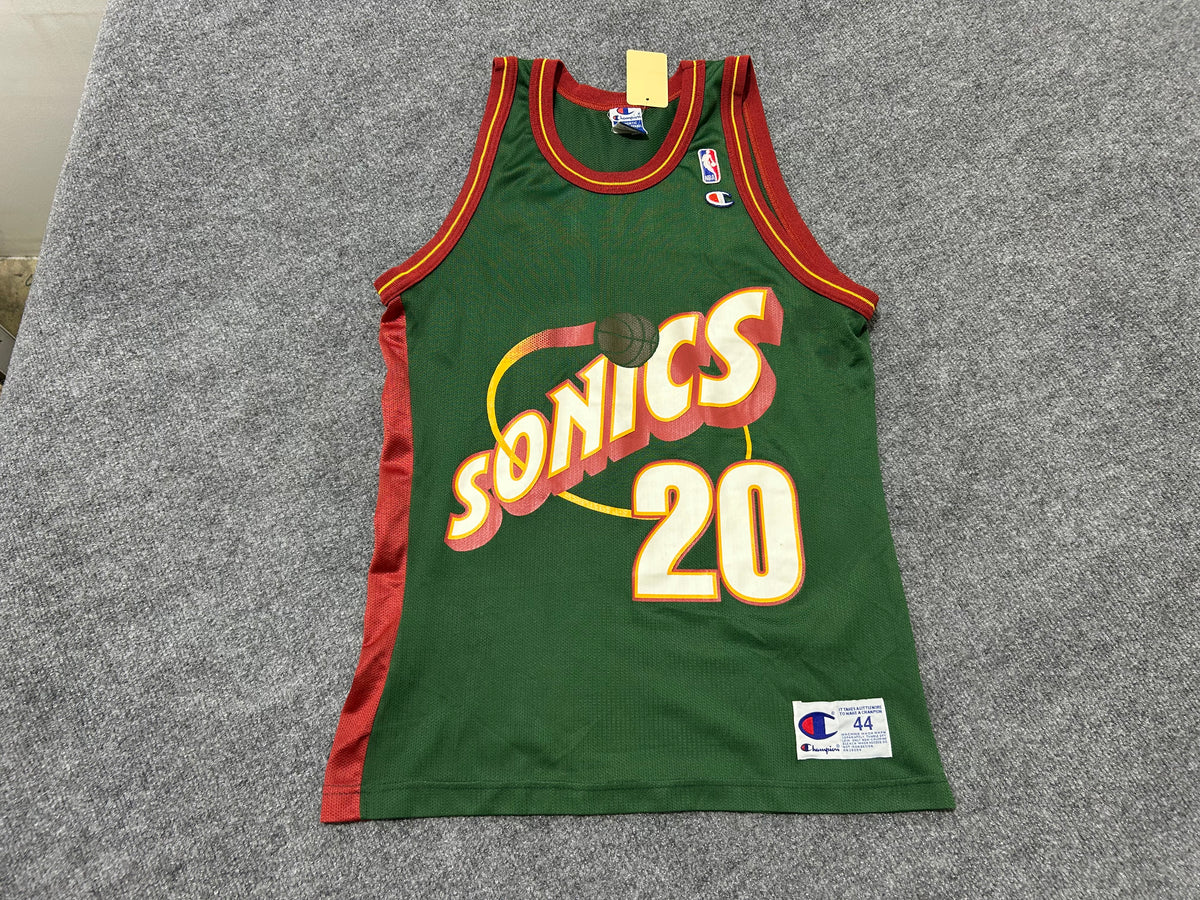 Seattle Supersonics Payton #20 Basketball Jersey - Green size Large