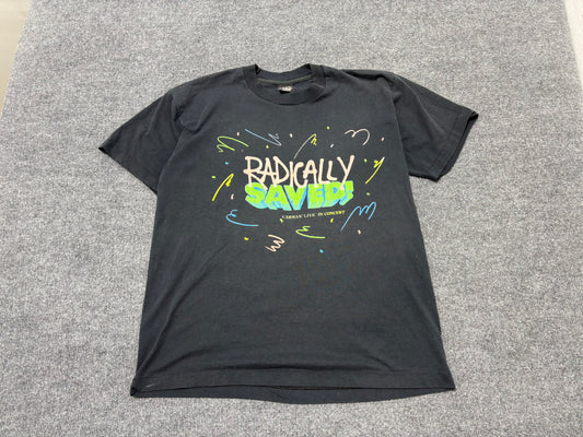 Radically Saved Jesus Tee - Black Size XL
