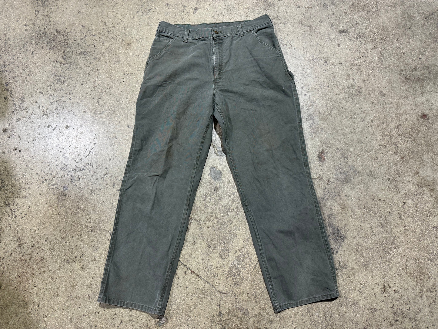 Carhartt Carpenter Pants - Olive Size 36x32