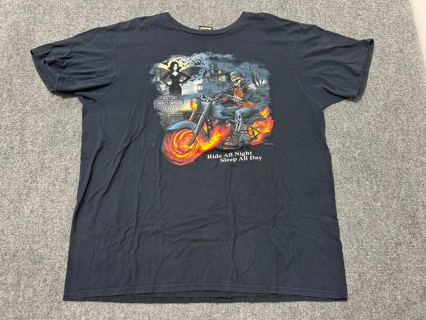 2012 Harley Davidson Ghostrider Charleston Tee - Black Size XXL