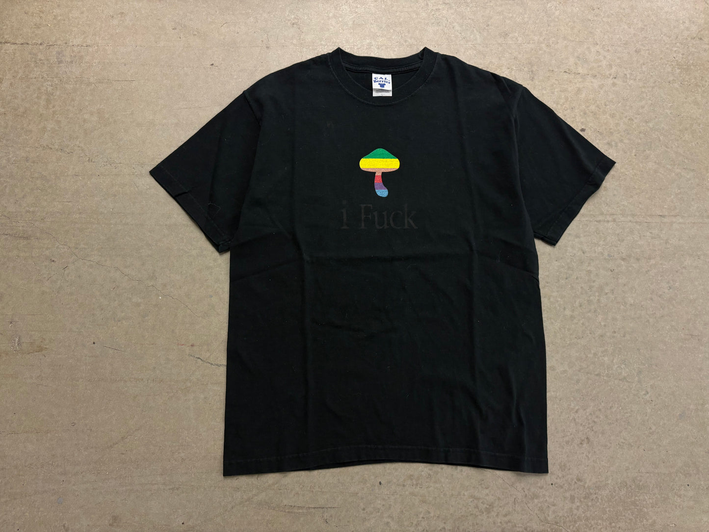 iFuck Mushroom Tee - Black Size Large