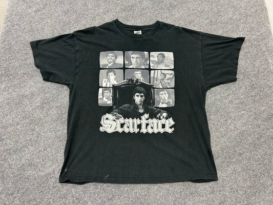 Scarface Multi Portrait Tee - Black size XL