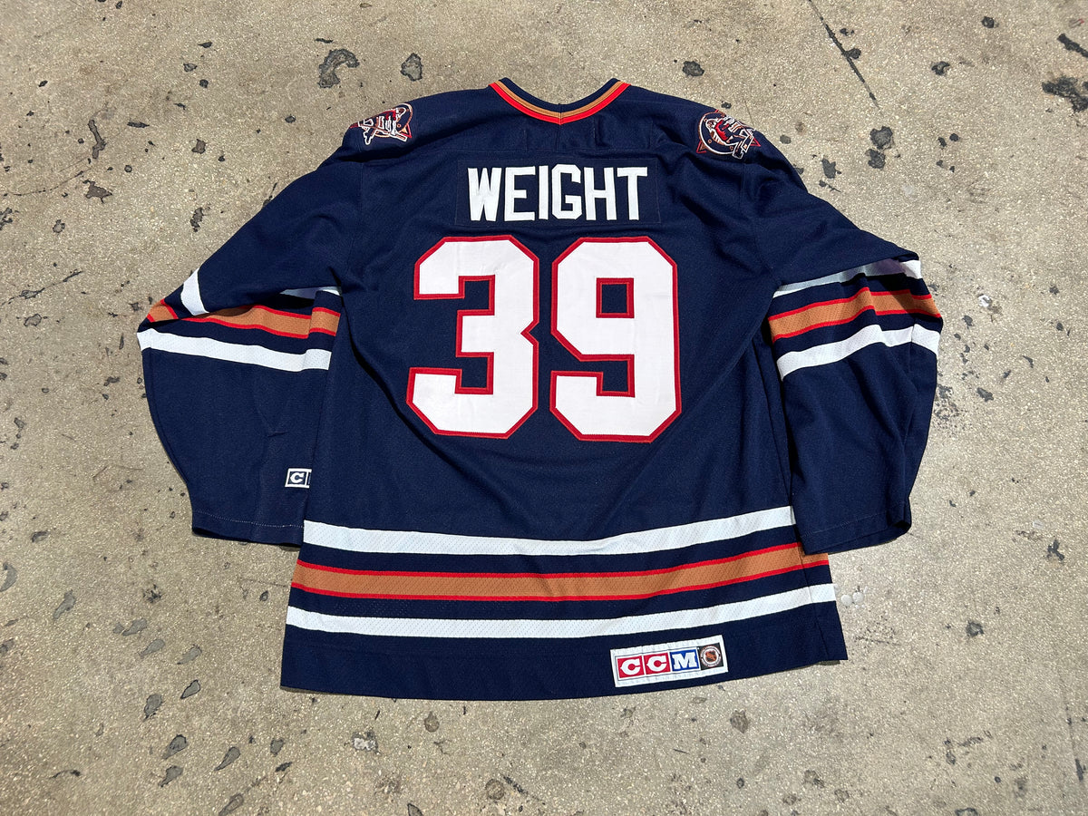 CCM Oilers #39 Weight Jersey - Navy Size Large