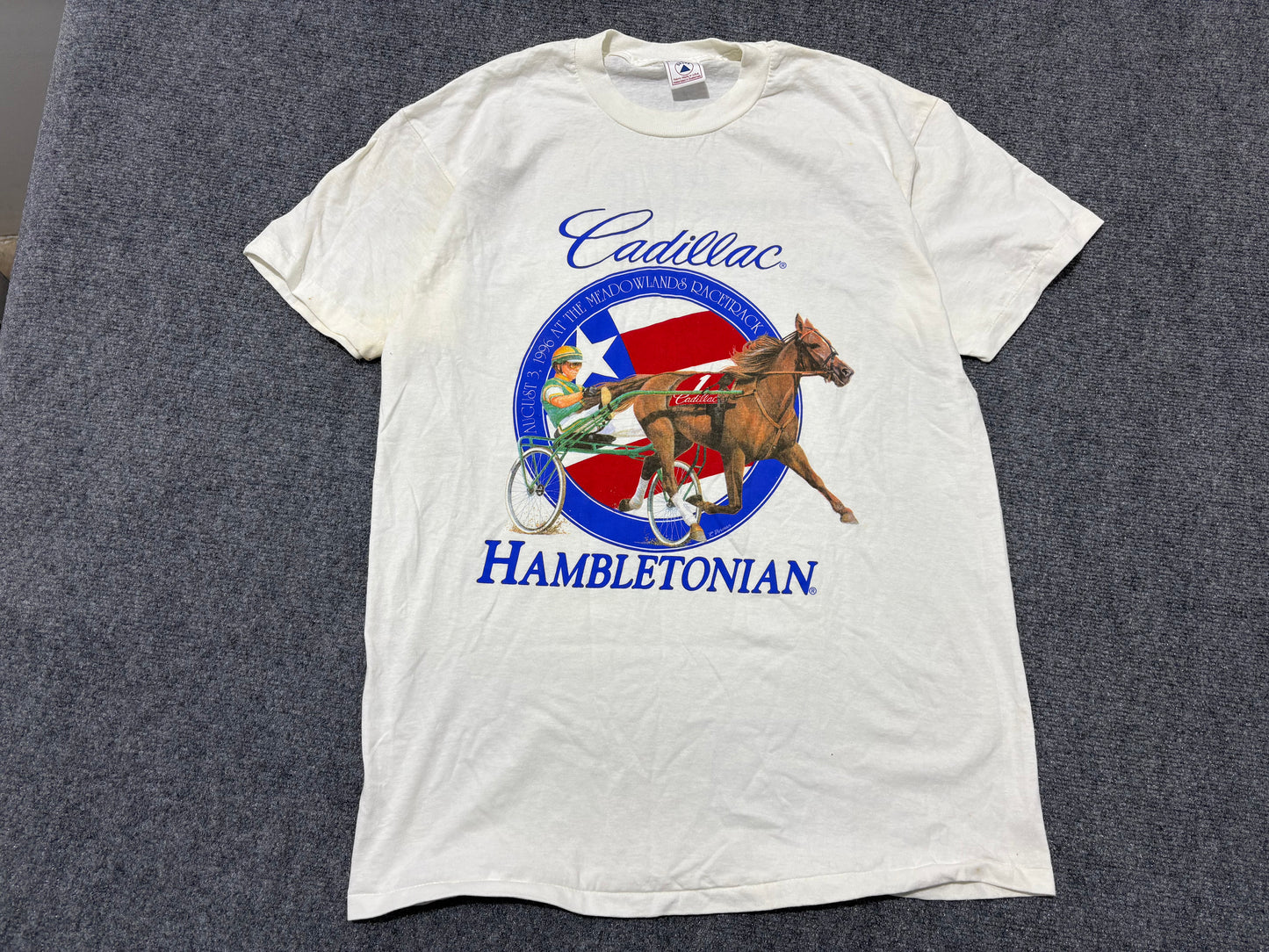 1996 Cadillac Hambletonian Tee - White Size Large