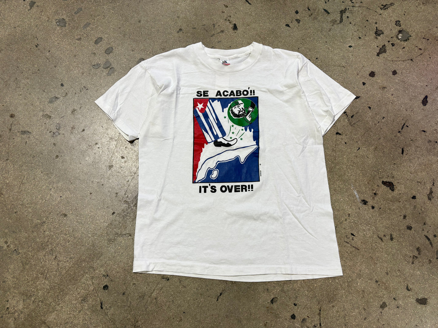 Se Acabo Fidel Tee - White Size XL