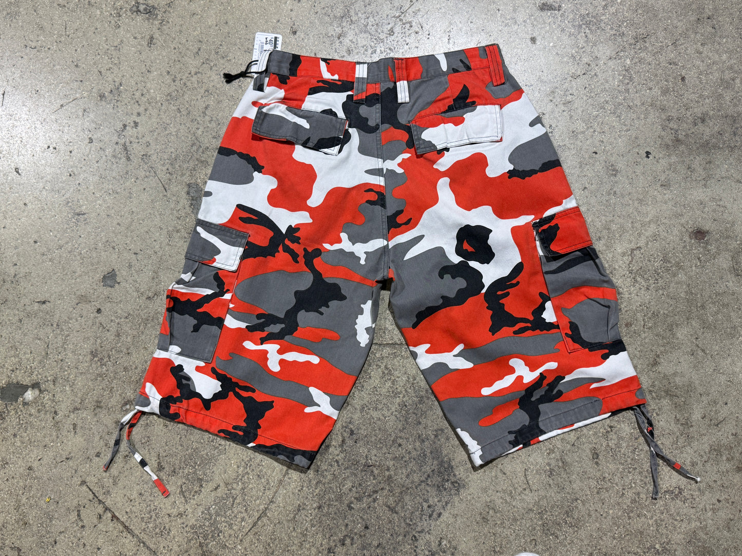 Urban Camo Shorts - Orange Camo Size 34