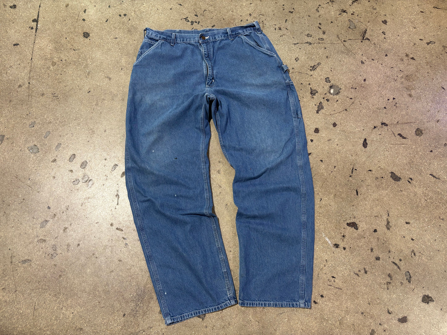 Carhartt Carpenter Denim Jeans - Light Wash Size 36 x 32
