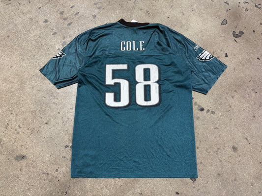 Philadelphia Eagles #58 Cole Football Jersey - Green Size XL