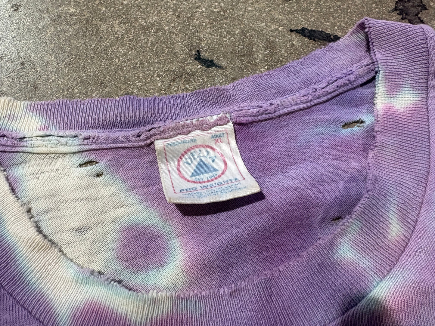 1998 Distressed/Thrashed Grateful Dead Further Festival Tee - Tie Dye Size XL