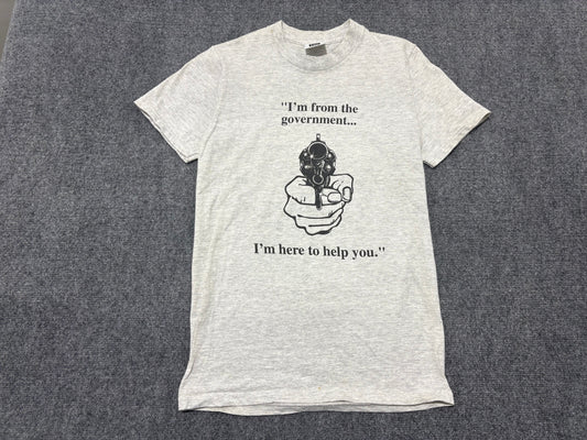 Im From The Government Tee - Grey Size Small