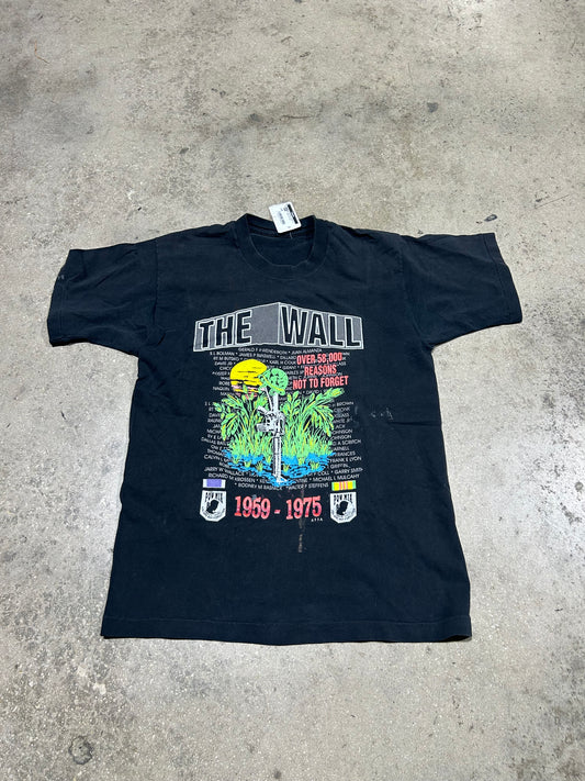 POW MIA The Wall Tee - Black Size Large