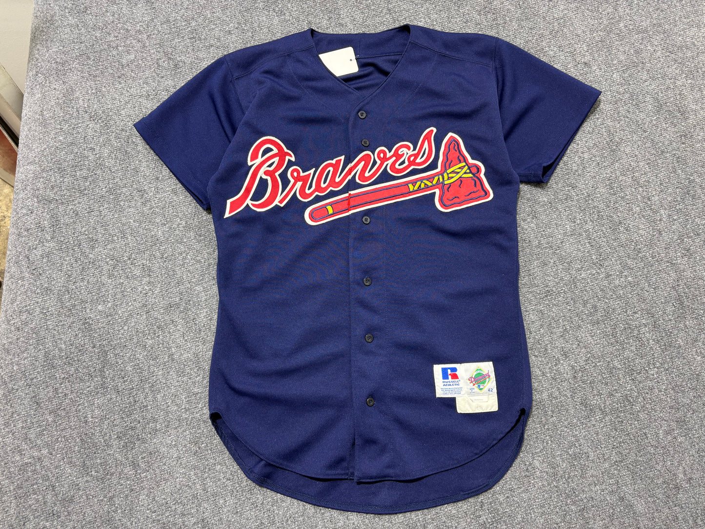 Atlanta Braves Baseball Jersey - Navy Size Medium