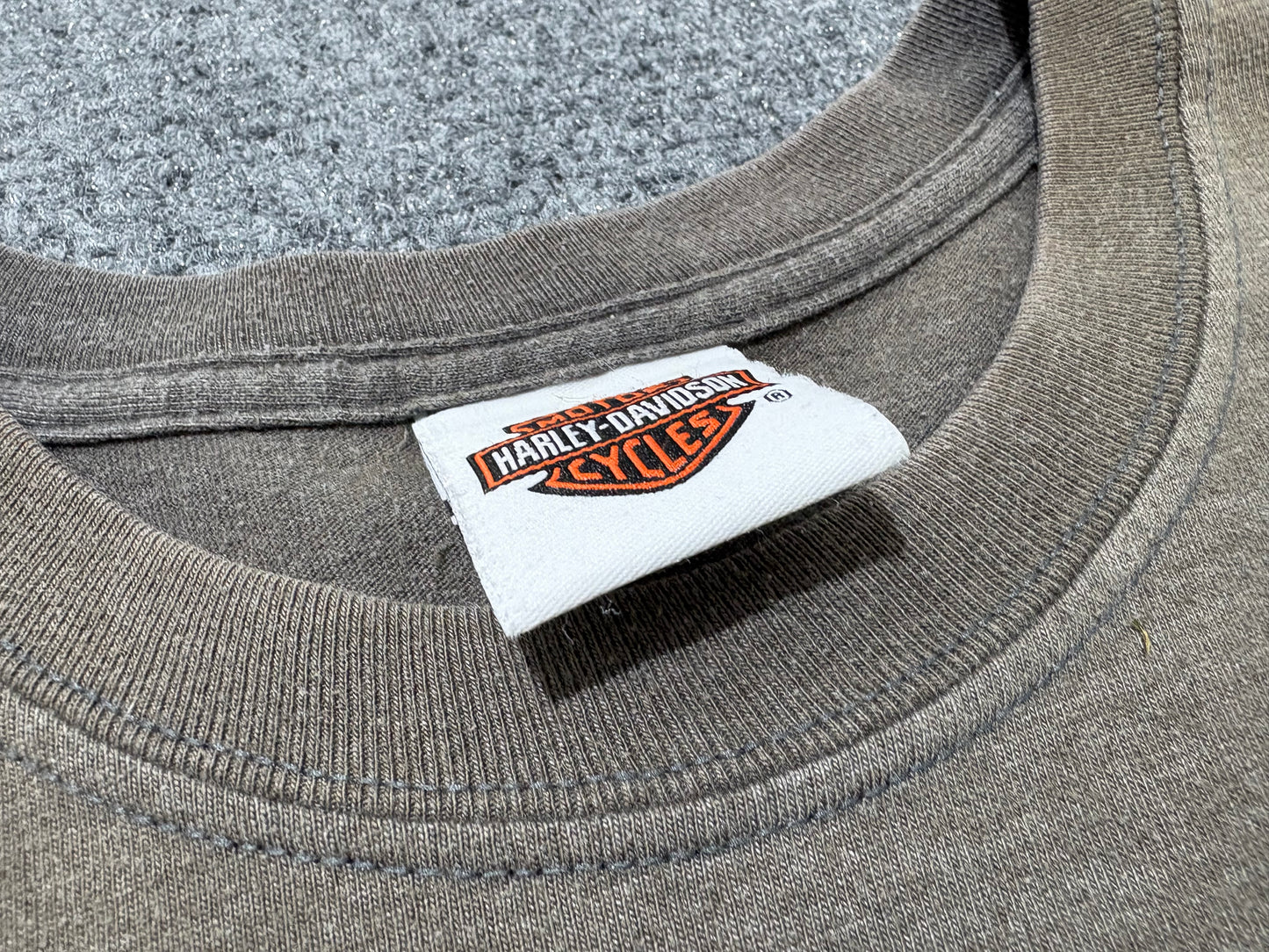 Harley Davidson Twin State Tee - Grey Size XL