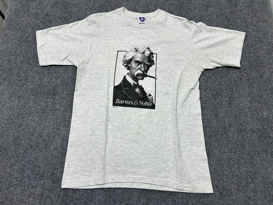 Barnes & Noble Mark Twain Tee - Grey Size Large