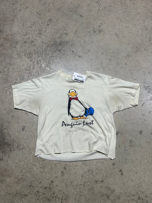 1983 Cropped Penguin Lust Tee - White Size Medium