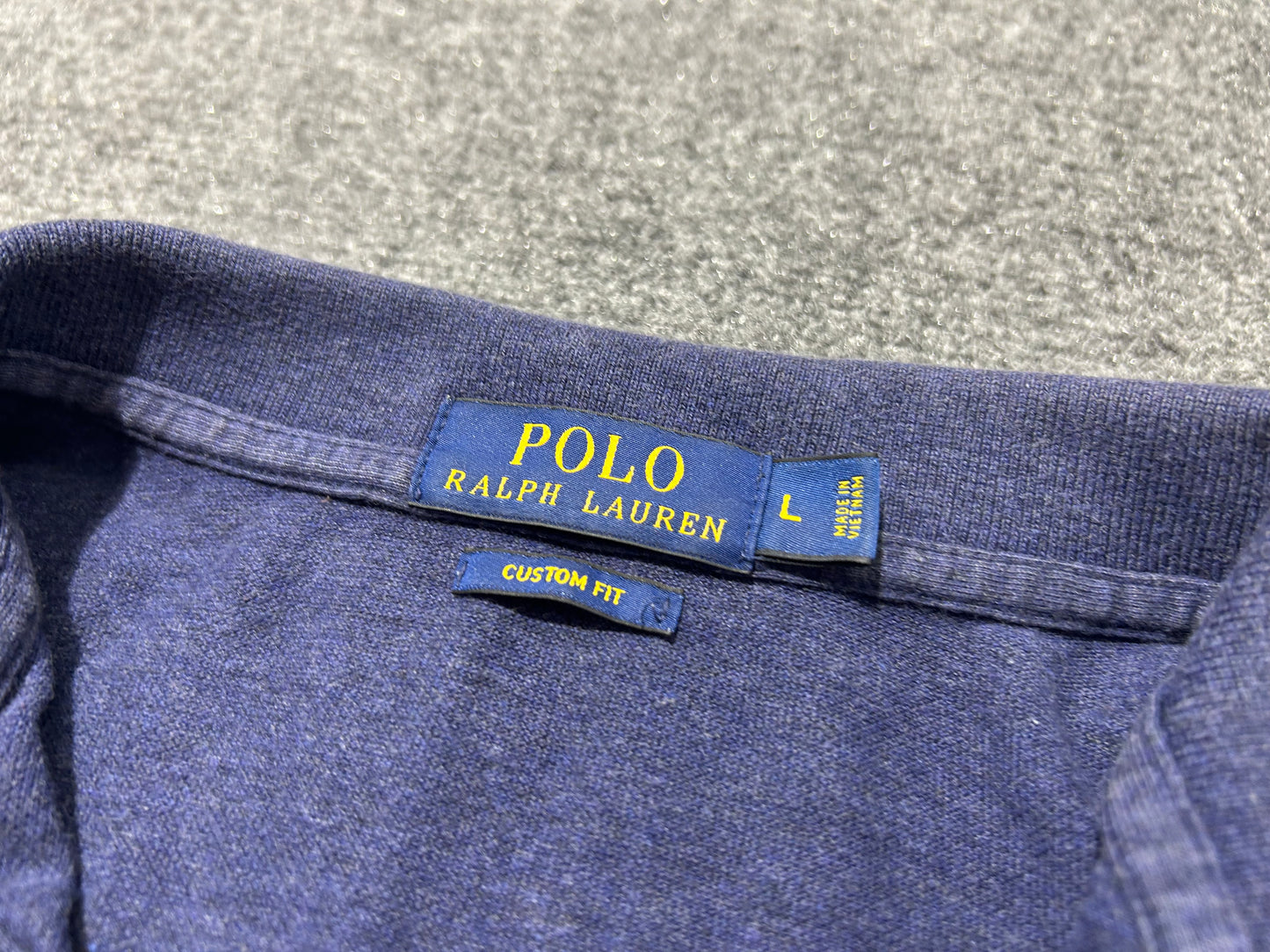 Ralph Lauren Polo Shirt - Navy Size Large
