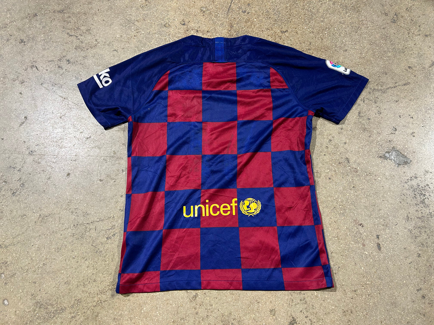 Boot Barcelona Checkered Jersey - Red/ Navy Size Medium