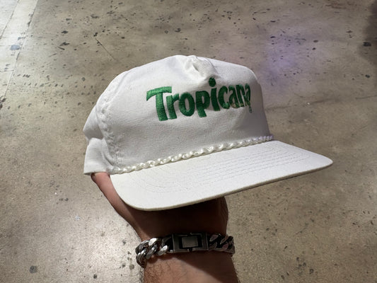 Tropicana Spell Out Hat - White