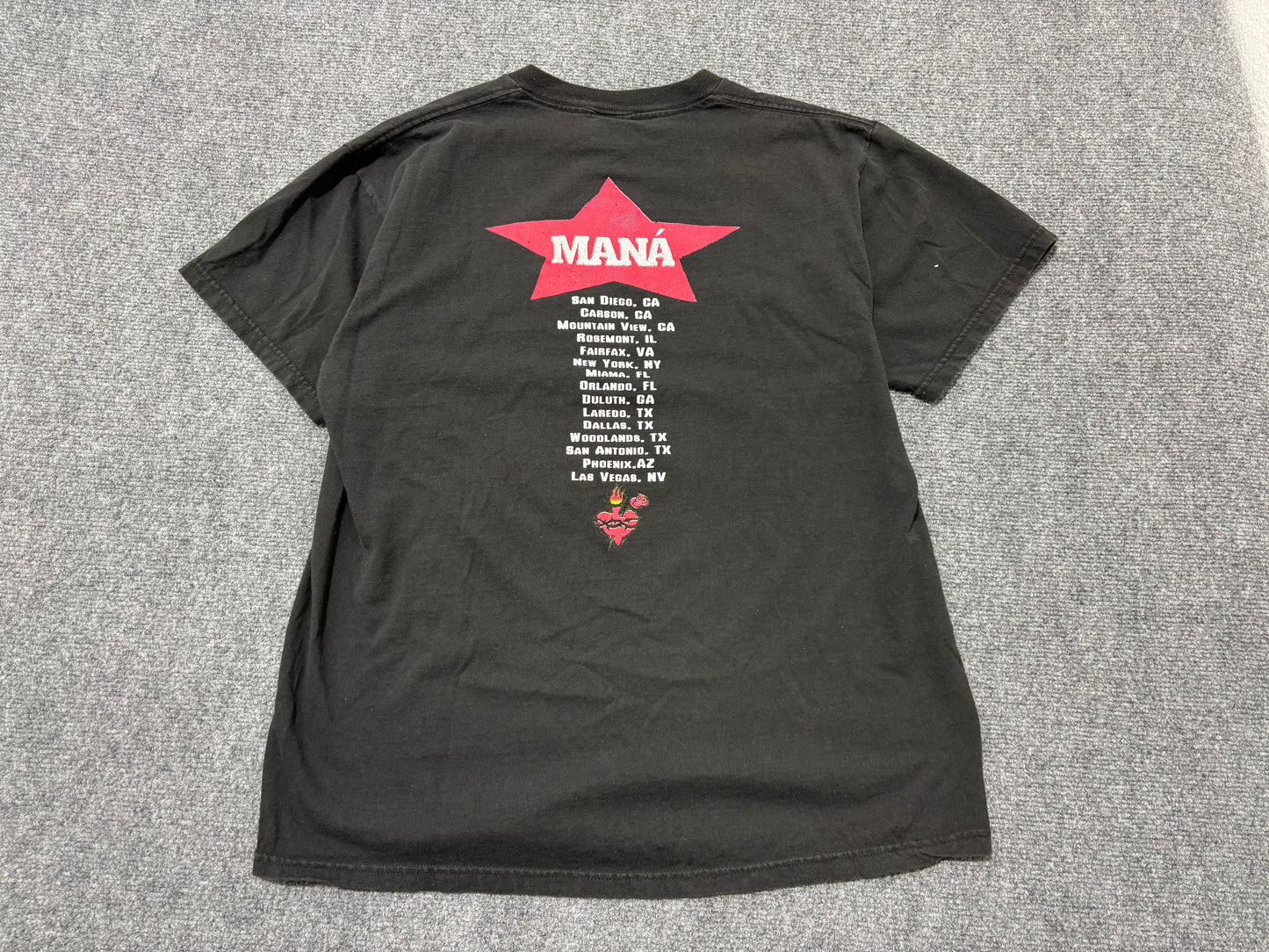 Mana Revolucion de Amor Tee - Black Size Large