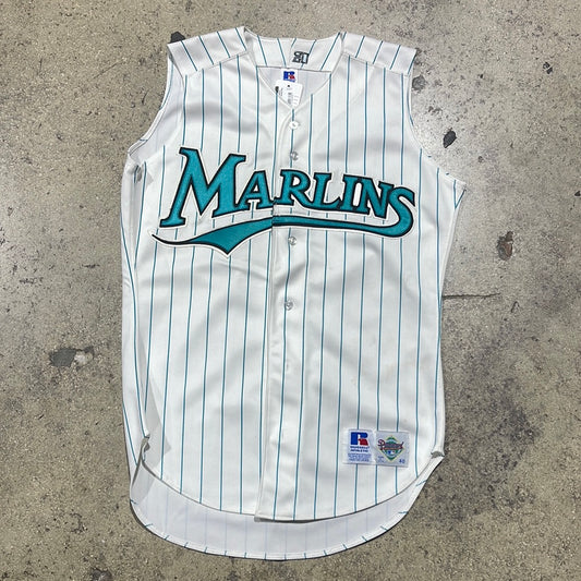 Russell Florida Marlins Authentic Vest Jersey Size 40/Medium