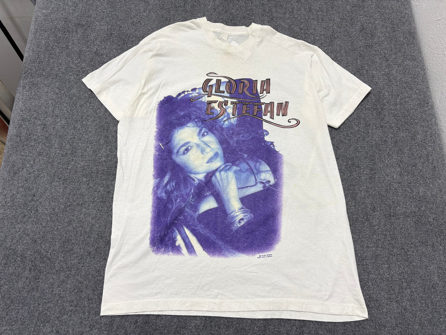 1989 Gloria Estefan Miami Sound Machine Tee - White Size XXL