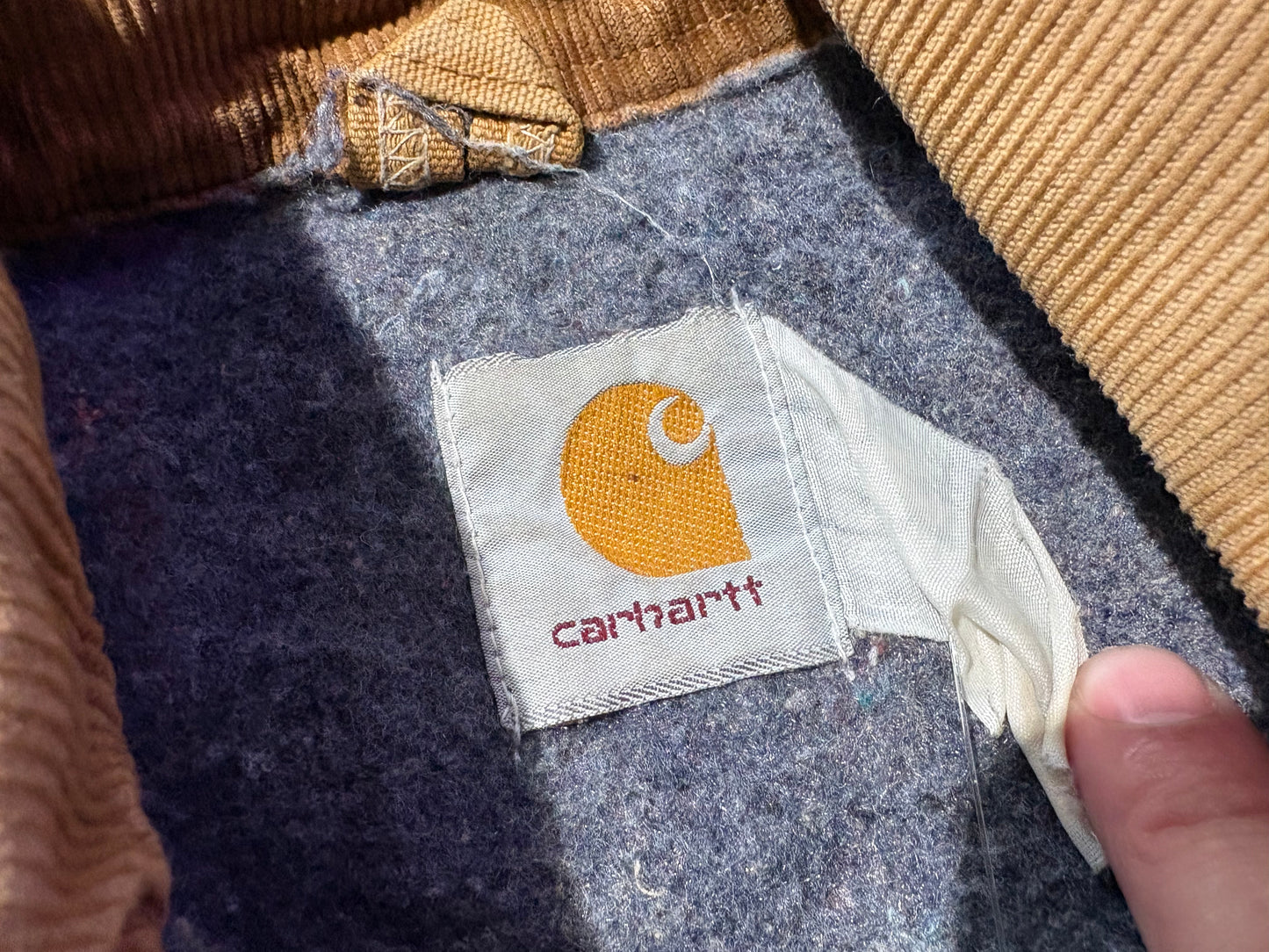 Carhartt Detroit Jacket - Washed Khaki Size Large