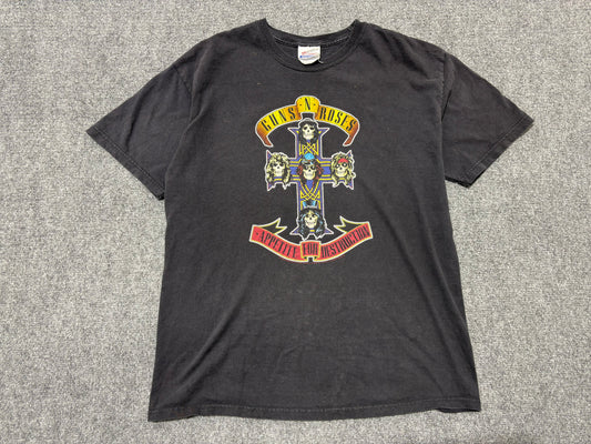 2005 Guns n Roses Tee - Black Size Large