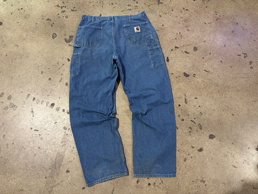 Carhartt Carpenter Denim Jeans - Light Wash Size 36 x 32