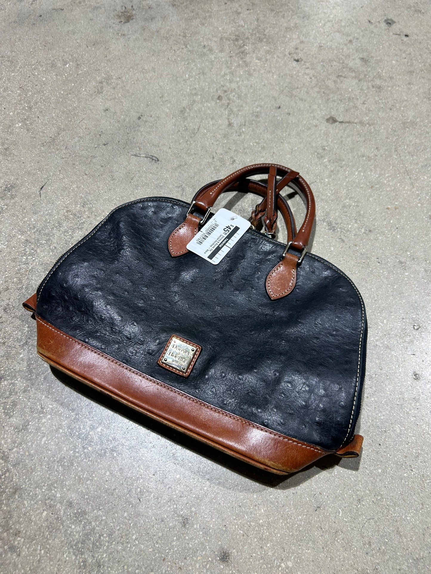Dooney & Bourke Zip Satchel Handbag - Black