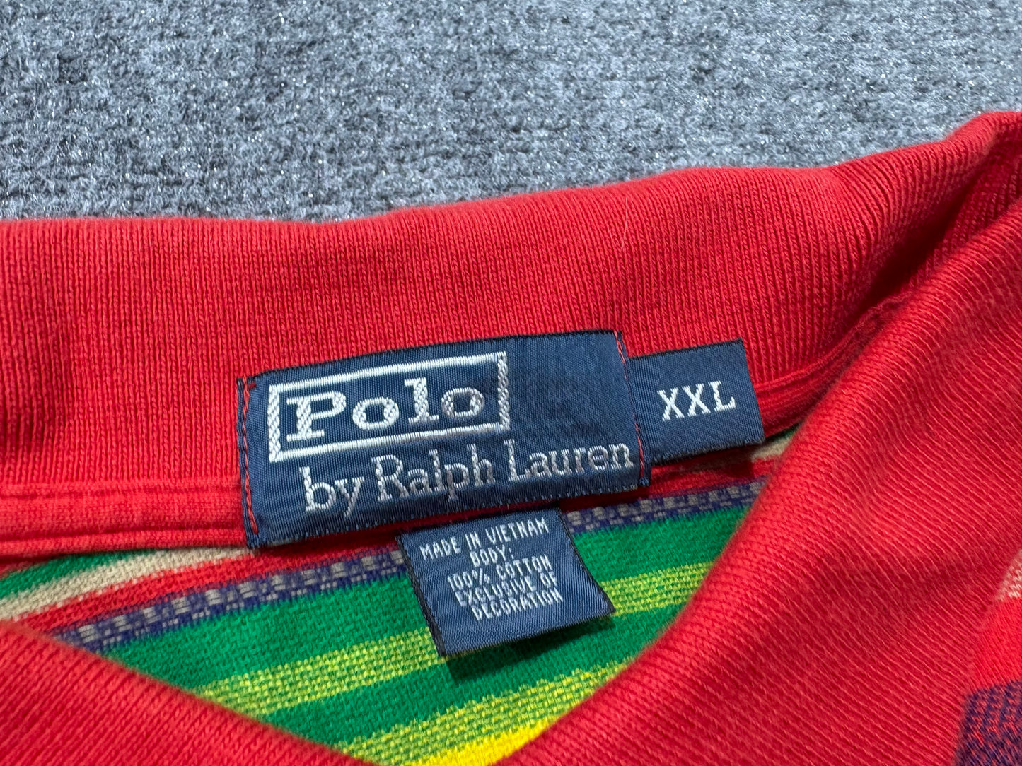 Polo Ralph Lauen Navajo Blanket Polo Shirt - Multicolor Size XXL