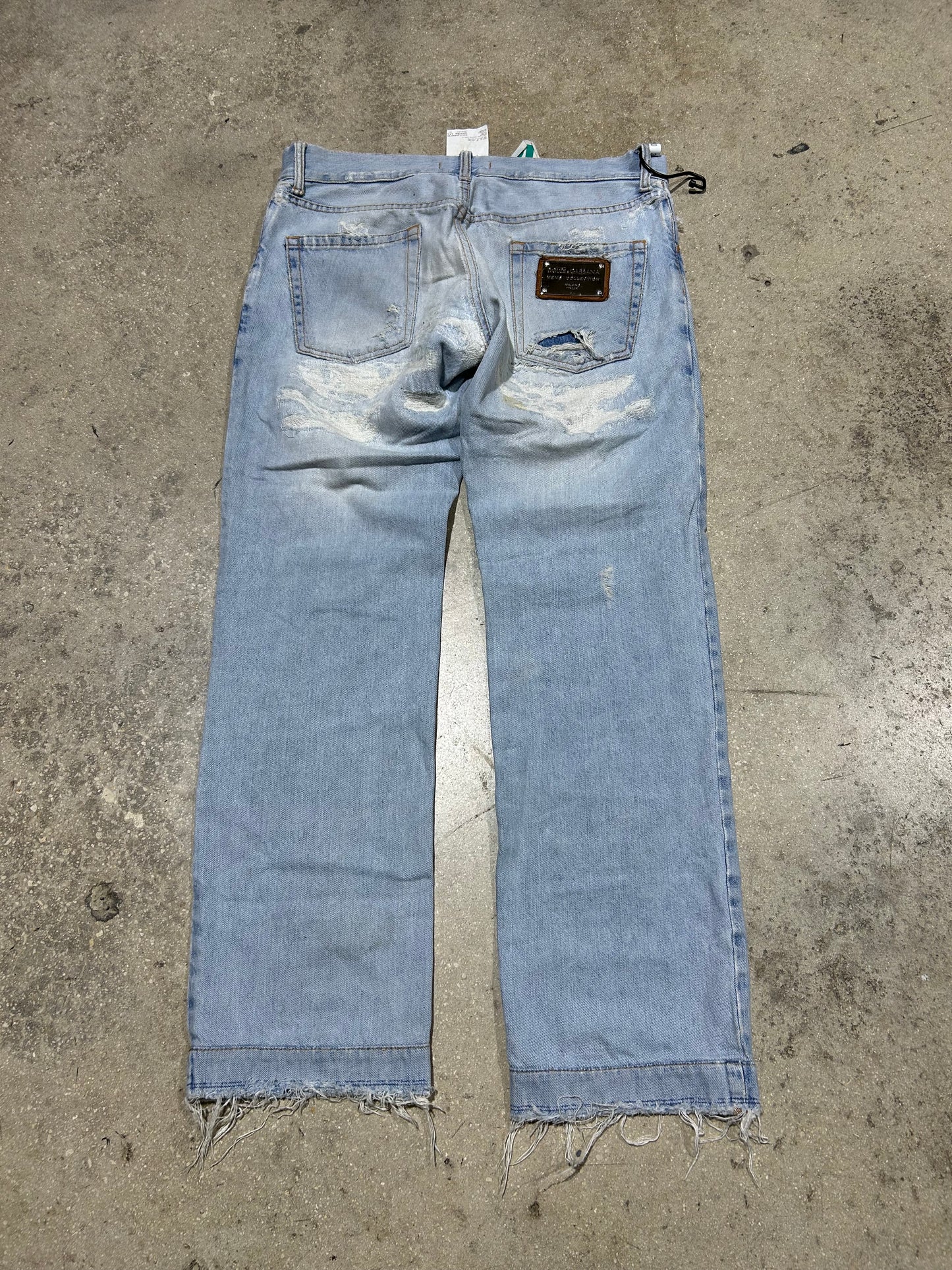 Dolce & Gabbana Scab Denim Jeans - Light Blue Size 32(con)