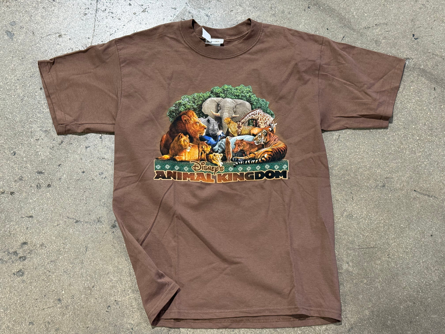 Disney Animal Kingdom Tee - Brown Size Large