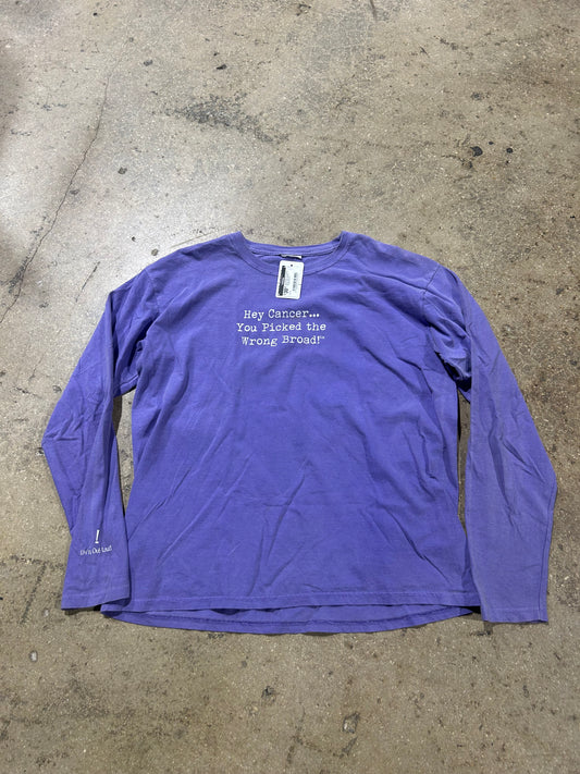 You Picked The Wrong Broad Long Sleeve - Purple Size XL
