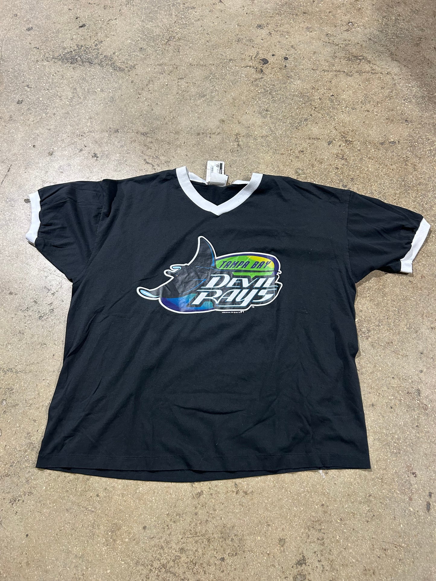 1995 Tampa Bay Devil Rays Tee - Black Size XXL
