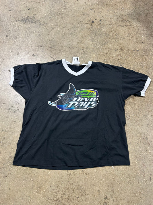 1995 Tampa Bay Devil Rays Tee - Black Size XXL