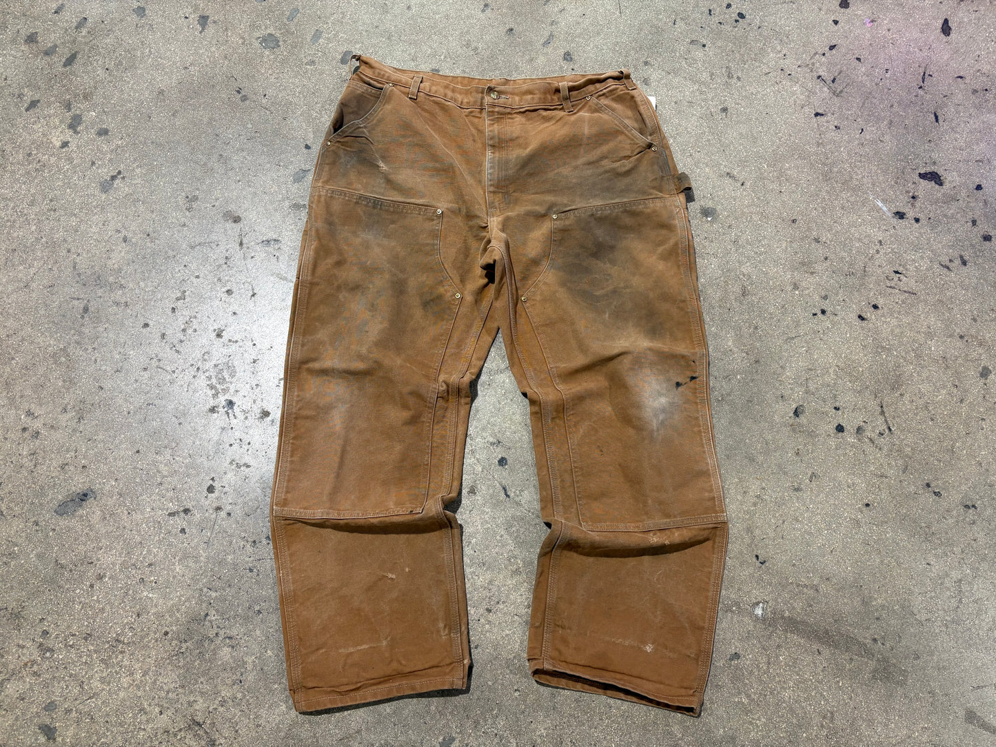 Carhartt Double Knee Carpenter Pants -Faded Khaki Size 38 x 31
