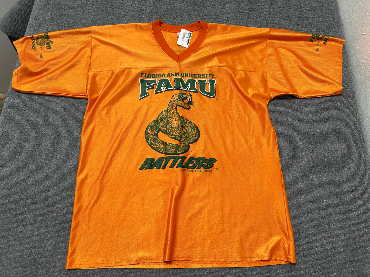 2005 Florida A&M FAMU Rattlers Jersey - Orange Size XXL