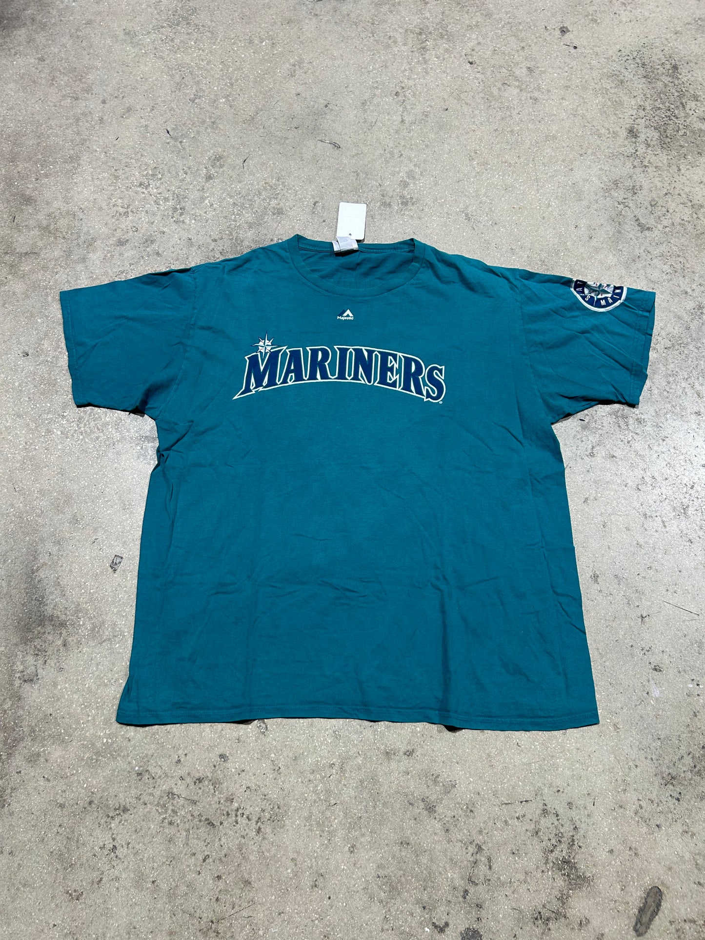 Seattle Mariners Felix Hernandez #34 Tee - Teal Size XL