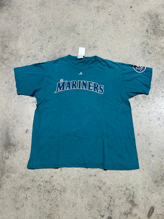 Seattle Mariners Felix Hernandez #34 Tee - Teal Size XL