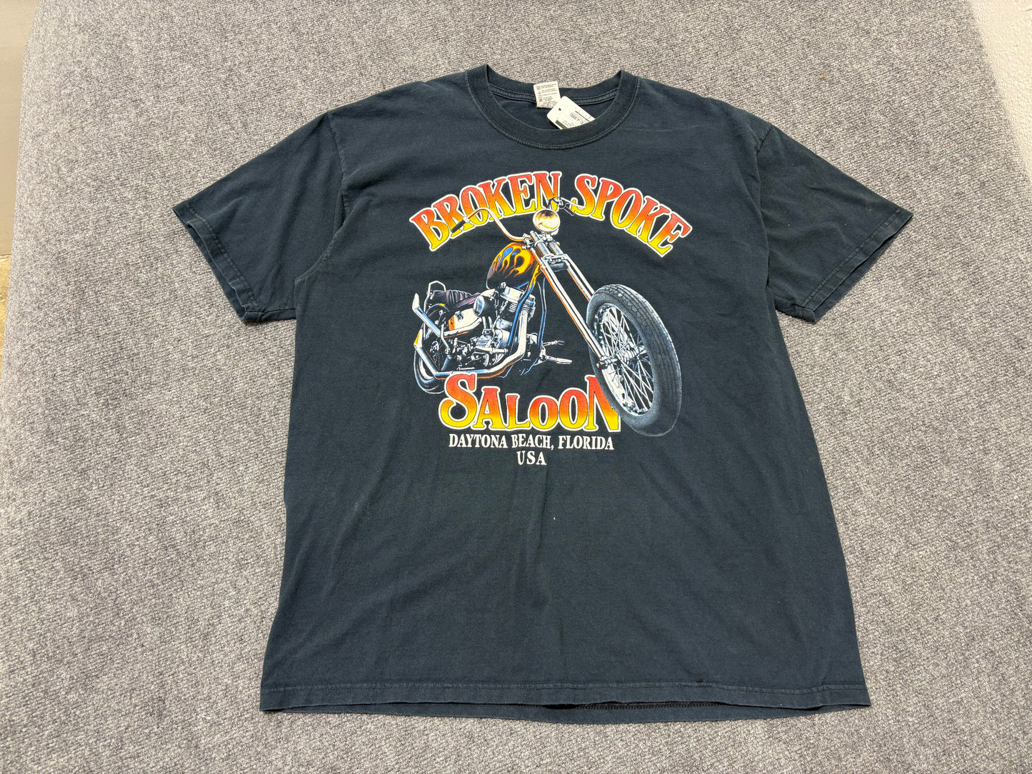 Broken Spoke Daytona Beach Bike Week Tee - Black Size XXL