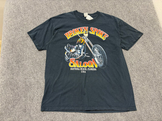 Broken Spoke Daytona Beach Bike Week Tee - Black Size XXL