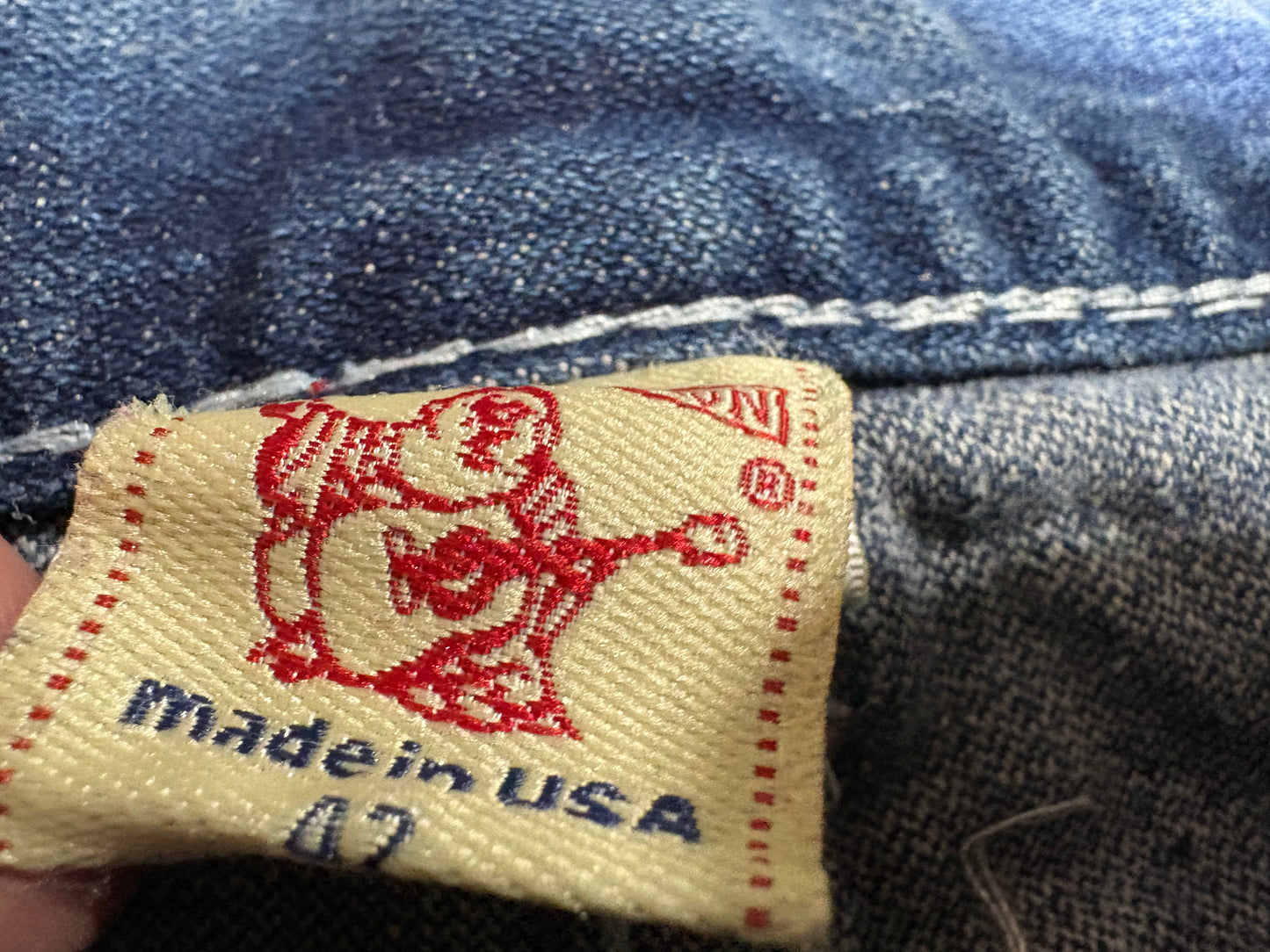 Tru Religion Joey Super T Denim Shorts - Blue Size 42