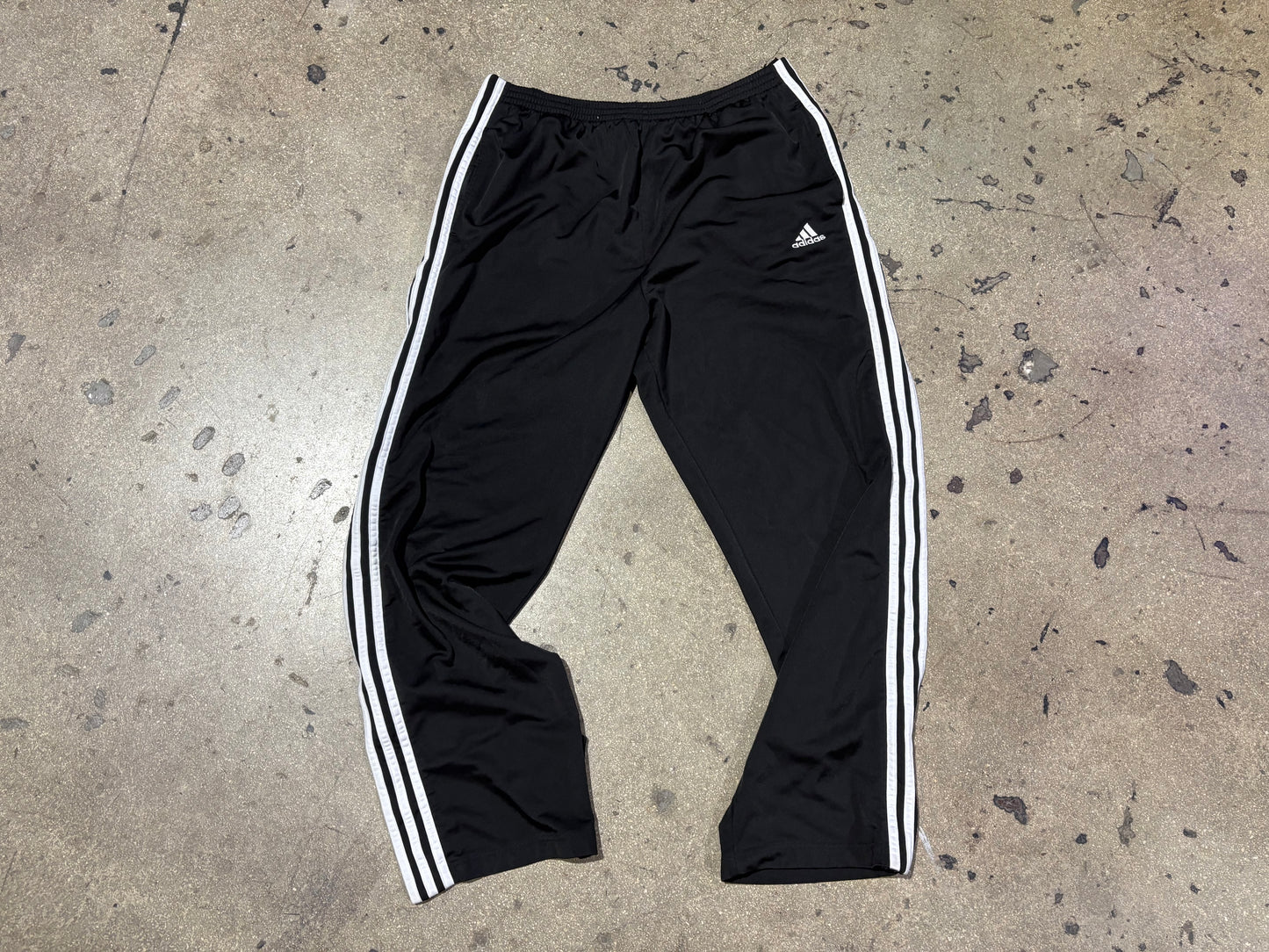 Adidas Breakaway Track Pants - Black / White Size Large