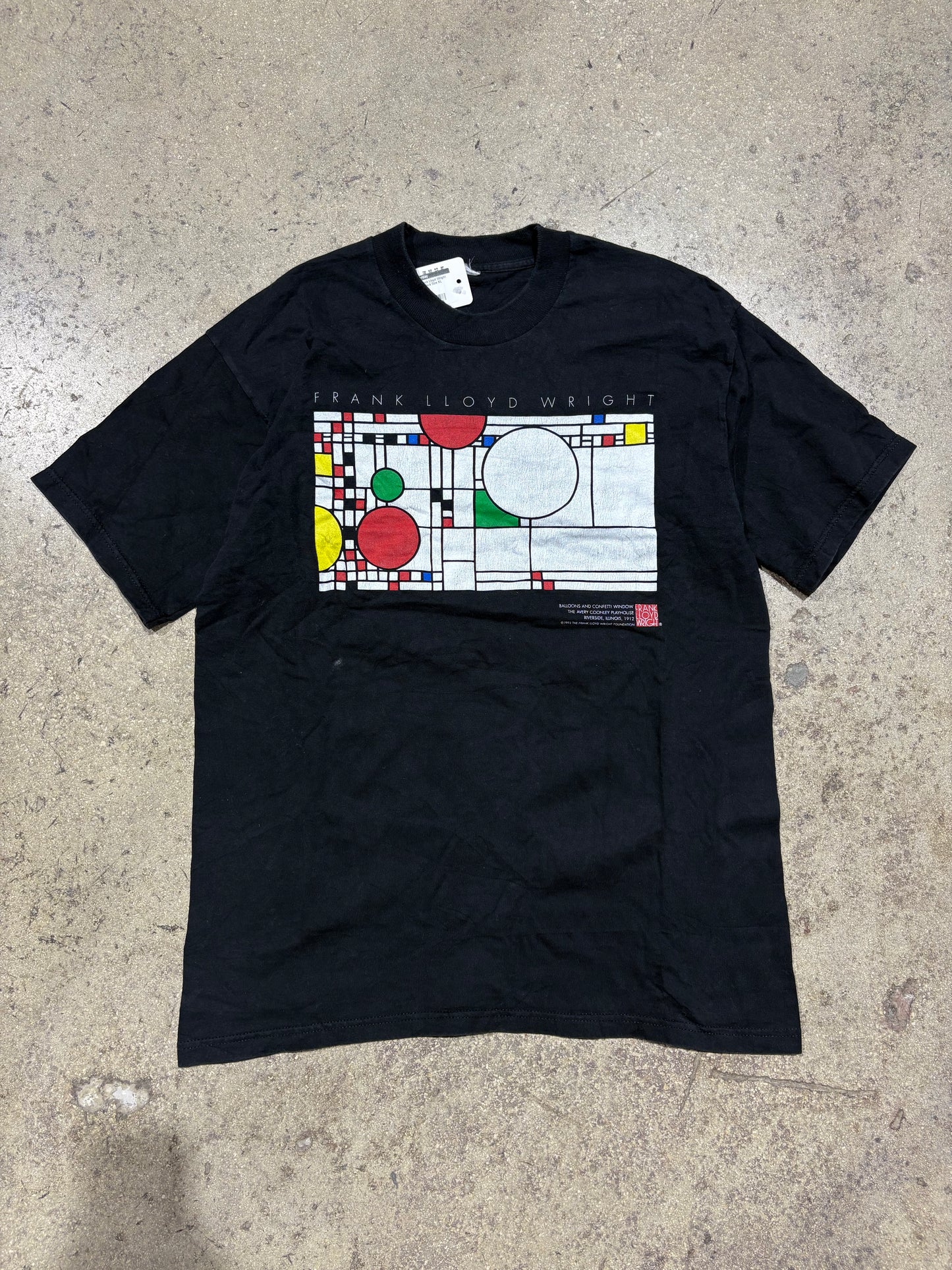 1993 Frank Lloyd Wright Tee - Black Size XL